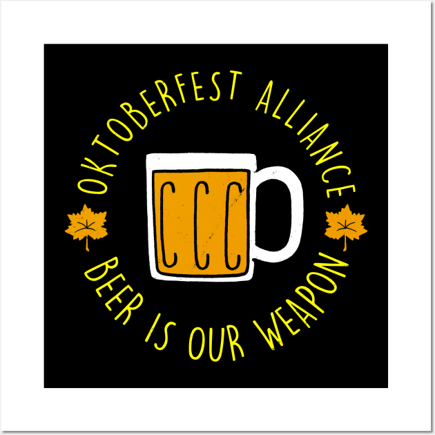 Cool Oktoberfest Funny Slogan Gift For Beer Lovers Wall Art by Originals By Boggs